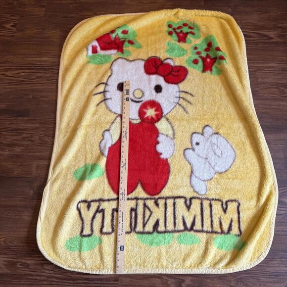 Vintage Ultra RARE 70s/80s MIMIKITTY Hello Kitty Baby‎ Blanket Size 42”x52” - Picture 8 of 9